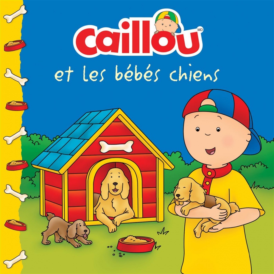 Caillou et les bébés chiens