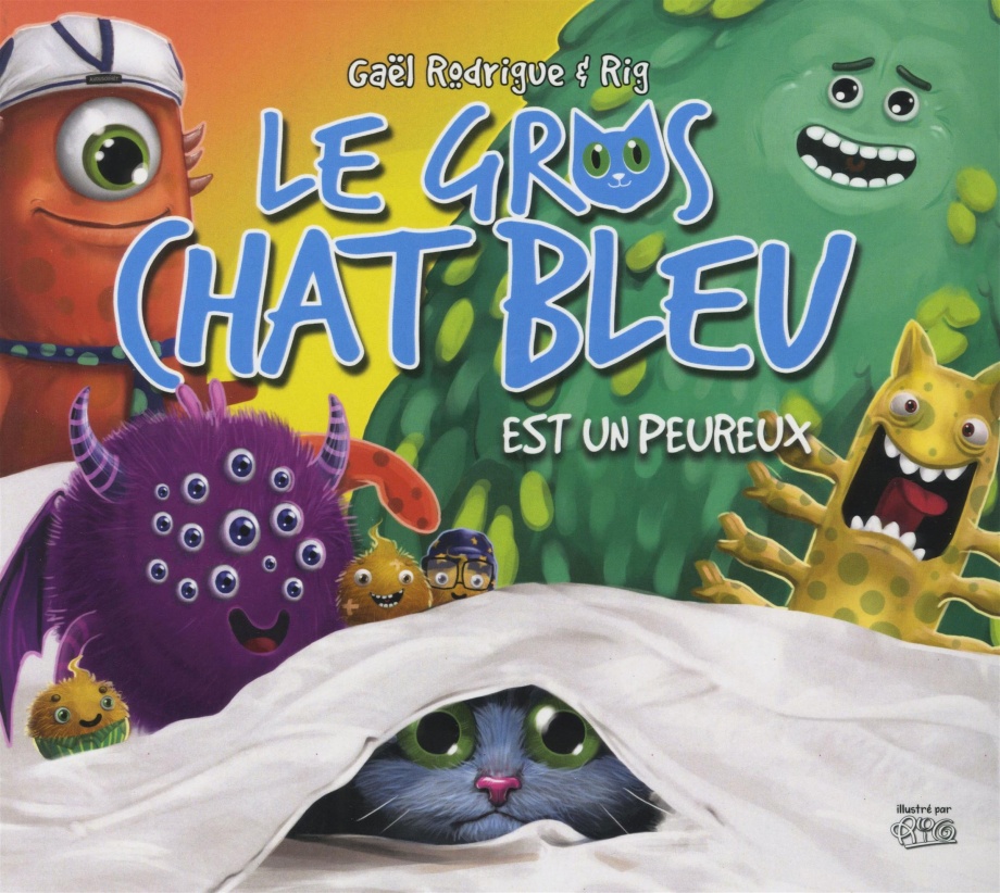 Le gros chat bleu est un peureux