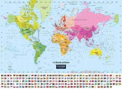 Carte du Monde politique (plastifiée)